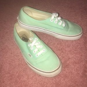 Mint green Vans